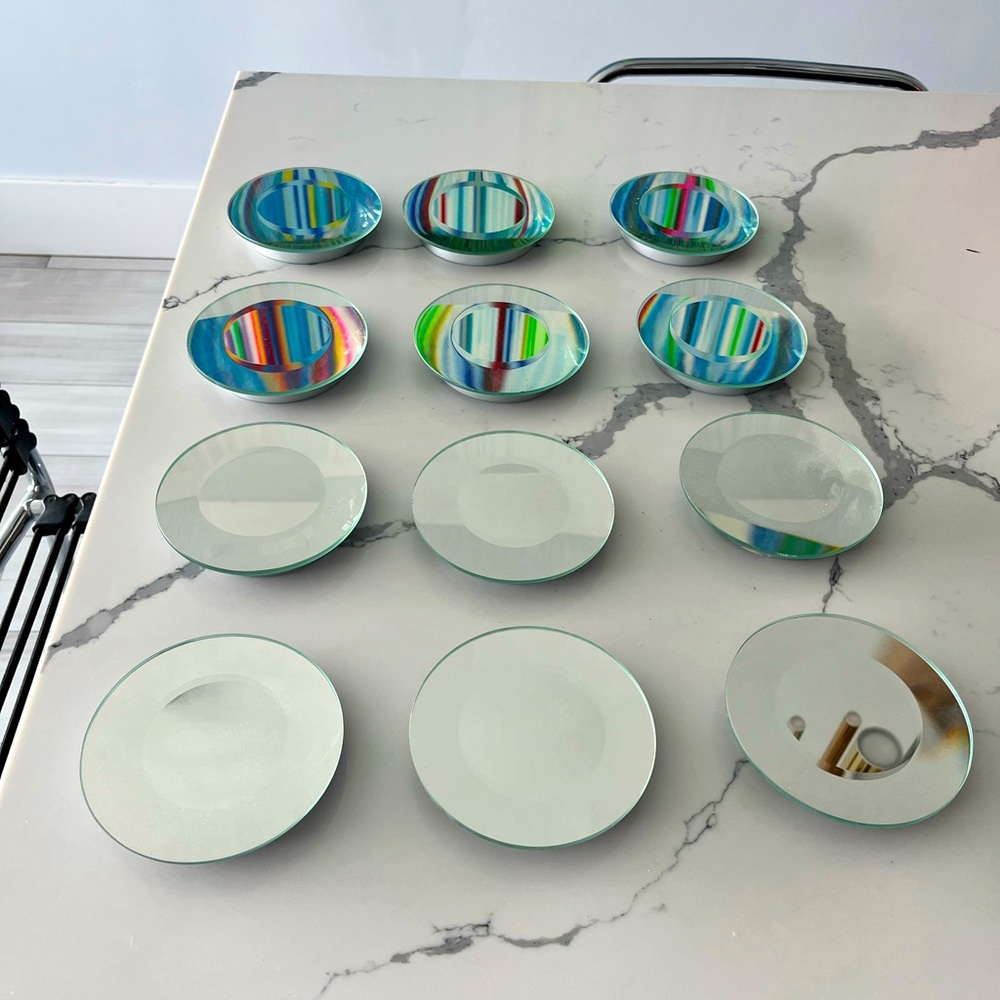 Set of 12 wall mirrors